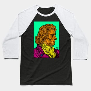 FRIEDRICH SCHILLER ink and acrylic portrait Baseball T-Shirt